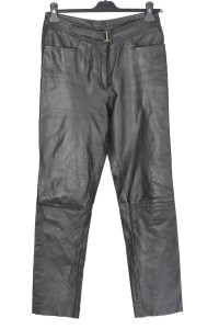 Класически дамски панталон от естествена кожа