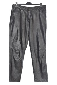 Изящен дамски панталон от естествена кожа