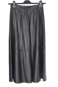 Елегантна пола от естествена кожа