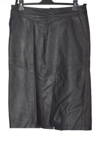 Елегантна пола от естествена кожа