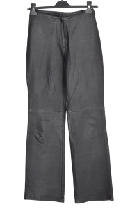 Грациозен дамски панталон от естествена кожа