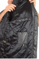 Класически черен шлифер от естествена кожа