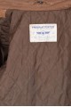 Брандово кафяво яке от естествена кожа